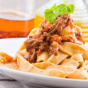 Tagliatelle with Bolognese Sauce