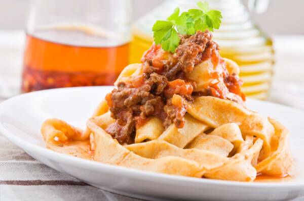 Tagliatelle with Bolognese Sauce